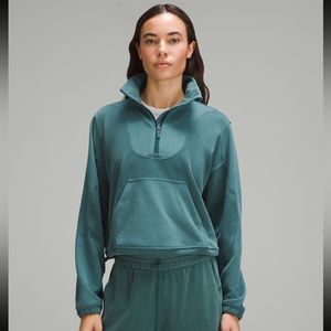 LULULEMON BRUSHED SOFTSTREME RIBBED HALFZIP NWOT